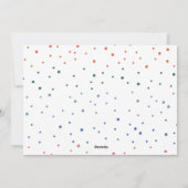 メリお洒落カラフルスのクリスマス写真の休日C シーズンカード (裏面)