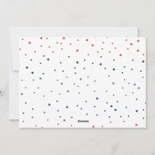 メリお洒落カラフルスのクリスマス写真の休日C シーズンカード (裏面)