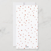 メリお洒落カラフルスのクリスマス写真の休日C シーズンカード (裏面)