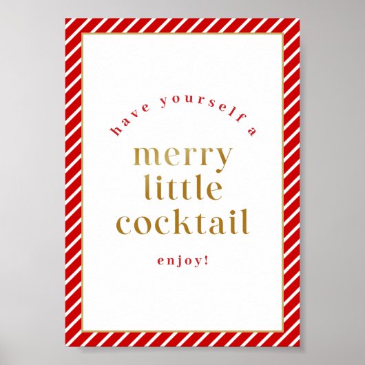 メリが自分でカクテルをメリー少し飲む ポスター (正面)