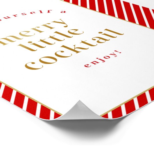 メリが自分でカクテルをメリー少し飲む ポスター (角)