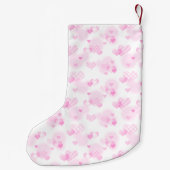 メリの第1回クリスマスハートピンクカスタムストッキング スモールクリスマスストッキング (裏面)