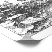 メリアン：ハイデルベルク城と旧市街（1620年） ポスター (角)