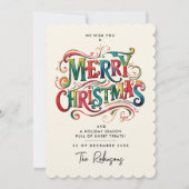 メリエレガントスカラフルクリスマス水の色Typo (正面)