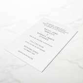 メリエレガントルモダン結婚ス 箔招待状 (回転した状態)