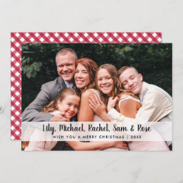 メリエレガントーミニマルクリスマスカスタム写真  シーズンカード