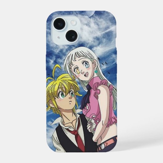 メリオダスとエリザベス iPhone 15ケース (裏面)