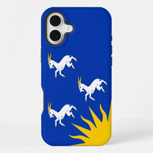 メリオネスシャー州の旗 Case-Mate iPhoneケース iPhone 16 Plusケース (裏面)