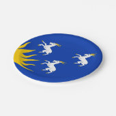 メリオネトシャー国旗の紙プレート ペーパープレート (アングル)