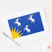 メリオネトシャー州旗の長方形シール 長方形シール (封筒)