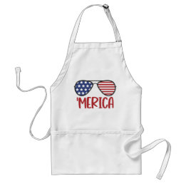 メリカアメリカ国旗のサングラス スタンダードエプロン