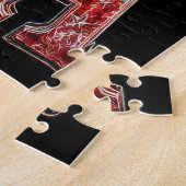 メリカガール7月4日グラムガールと星 ジグソーパズル (側面)