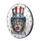 メリカガール7月4日グラムガールと星 ダーツボード (正面右)