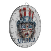 メリカガール7月4日グラムガールと星 ダーツボード (正面左)