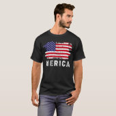 メリカグランジ国旗 Tシャツ (正面フル)