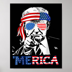 メリカシャツハッピー4th Of 7月メリカトランプ ポスター