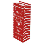 メリカスタムークリスマス抱き枕 ワインギフトバッグ (正面アングル)