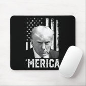 メリカトランプ7月の幸せ4日トランプ米国旗 マウスパッド (マウス)