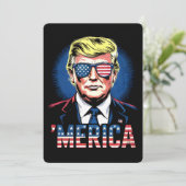 メリカトランプ7月4日の米国ヴィンテージレトロ 招待状 (スタンド正面)