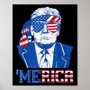 メリカドナルドトランプおもしろい- 7月のトランプ4日 ポスター