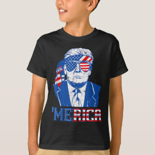 メリカドナルドトランプおもしろい- 7月のトランプ4日 Tシャツ