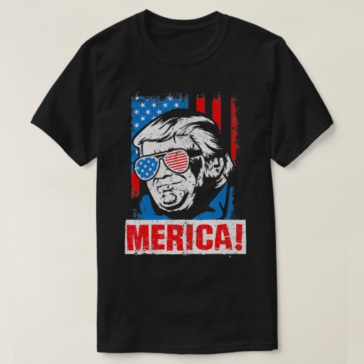 メリカドナルド・トランプ米国国旗2020選挙共和国 Tシャツ (デザイン正面)