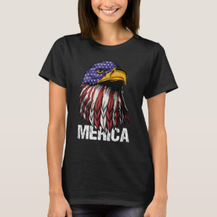 メリカバルトイーグル独立記念日7月4日 Tシャツ