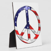 メリカ平和サイン フォトプラーク (側面)