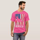 メリカ7月4日7月4日アメリカ国旗 Tシャツ (正面フル)