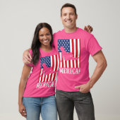 メリカ7月4日7月4日アメリカ国旗 Tシャツ (ユニセックス)