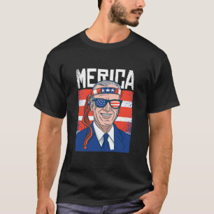メリカ·ジョー·バイデン氏7月4日愛国的アメリカ人 Tシャツ