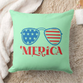 メリカ – 7月4日 クッション (ブランケット)