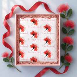 メリキリヒメテポウトゥカニュージーランドクリスマス 薄葉紙