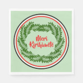 メリキリヒメテマオリメリークリスマスランチ スタンダードランチョンナプキン (正面)