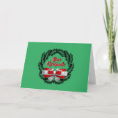 メリキリヒメテマオリMerry Christmas Greeting カード (正面)