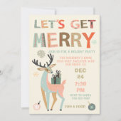 メリクリスマスパーティー スウェーターをゲットしよう 招待状 (正面)