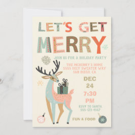 メリクリスマスパーティー スウェーターをゲットしよう 招待状