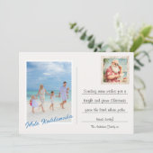 メリクリスマス写真トロピカルスタンプ シーズンカード (スタンド正面)