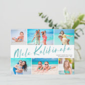 メリクリスマス6枚写真コラージュクリスマスホリデー シーズンカード (スタンド正面)