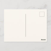 メリクリスマス 太字タイポグラフィ ポストカード (裏面)