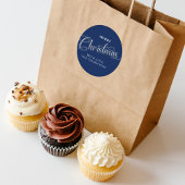 メリクリネイビーブルースクリプトカスタム ラウンドシール