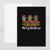 メリクリ レパードカウボーイブーツ ウェスタンサンタ 招待状 (正面/裏面)