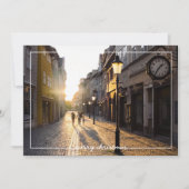 メリシンプルークリスマスフレームオーバーレイフォトカード 招待状 (正面)