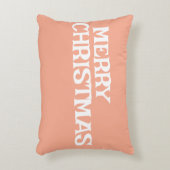 メリスタイリッシュモダンーエレガントクリスマス桃の色 アクセントクッション (正面(垂直))