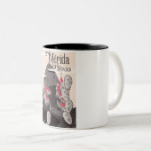 メリダメキシコ旅行ポスター ツートーンマグカップ (正面右)