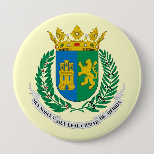 メリダYucatan、メキシコ 缶バッジ (正面)