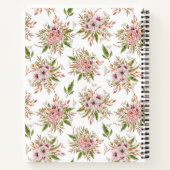 メリッサのジャーナルEucalyptus水の色パターン ノートブック (裏面)