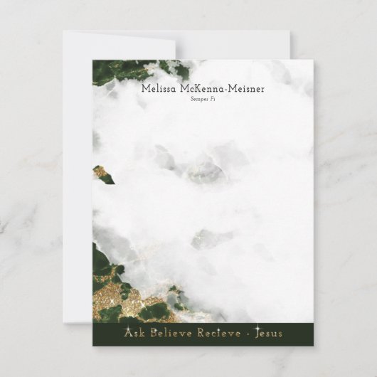 メリッサフラットカード1 招待状 (正面)