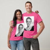 メリッサマクブライド白黒アポップ・アートのートポートレートペイン Tシャツ (ユニセックス)