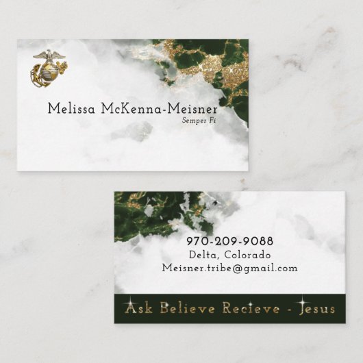 メリッサ1名刺 名刺 (正面/裏面)